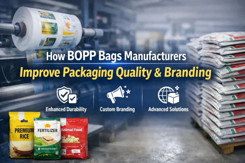 How BOPP Bags Manufacturers Improve Packaging Quality & Branding