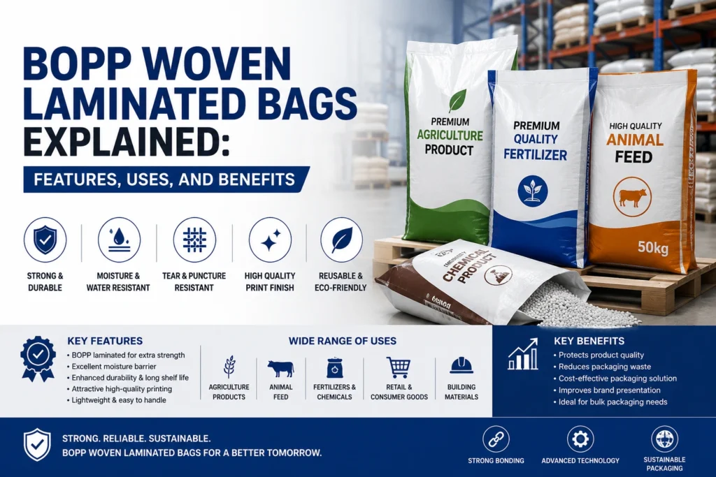 BOPP Woven Laminated Bags Explained Features, Uses, and Benefits