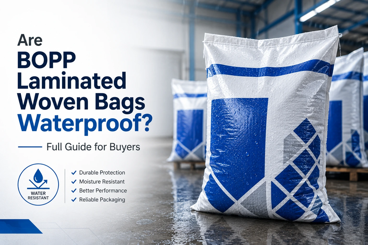 Are BOPP Laminated Woven Bags Waterproof?