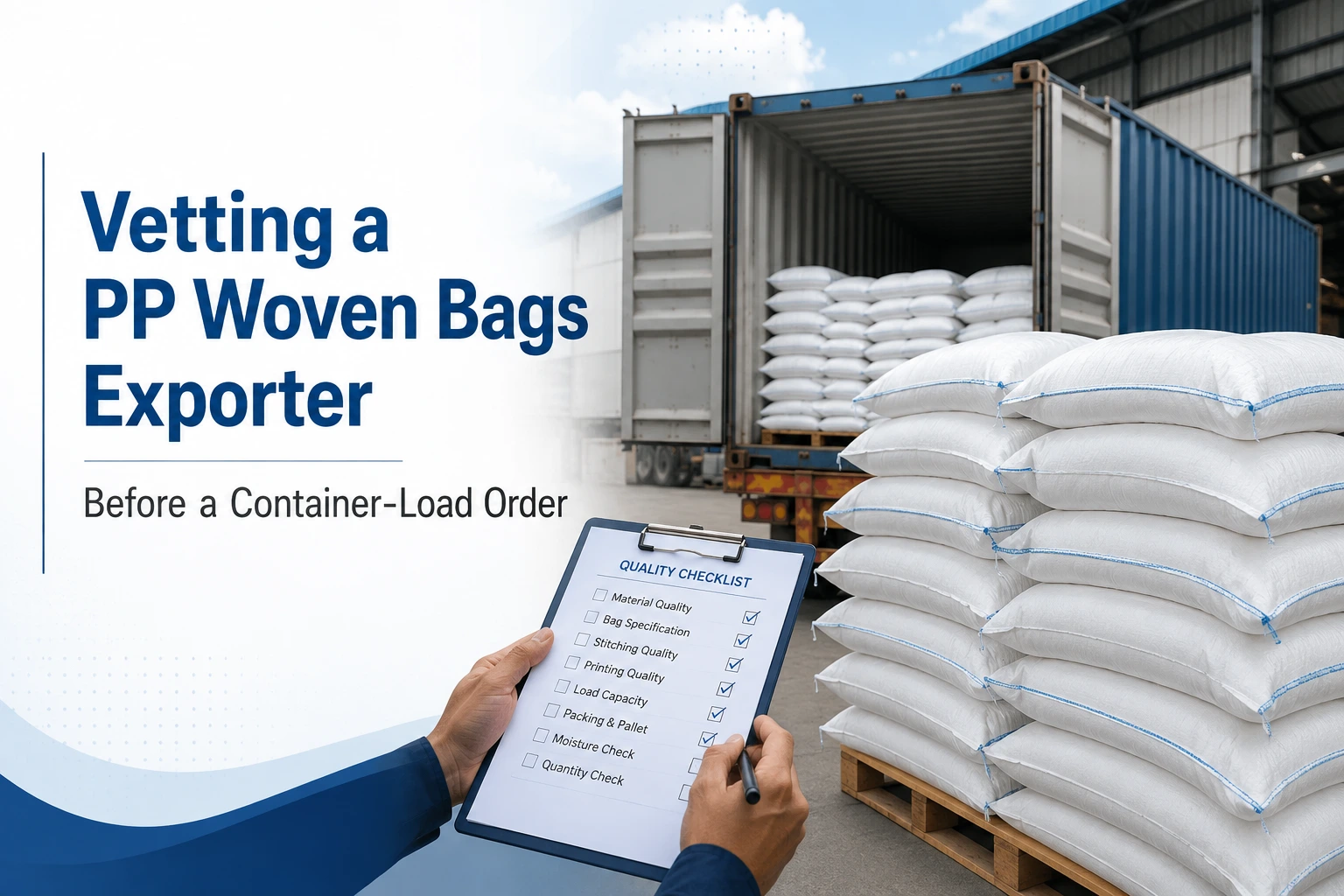 How to Vet a PP Woven Bags Exporter Before Placing a Container-Load Order