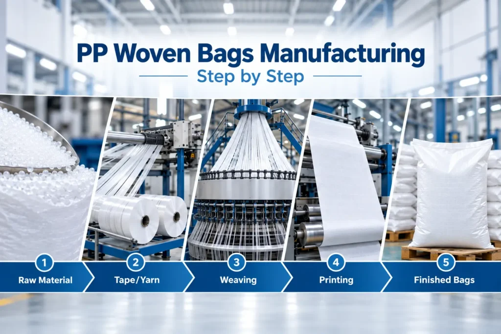 PP Woven Bags Manufacturing Process, Step by Step