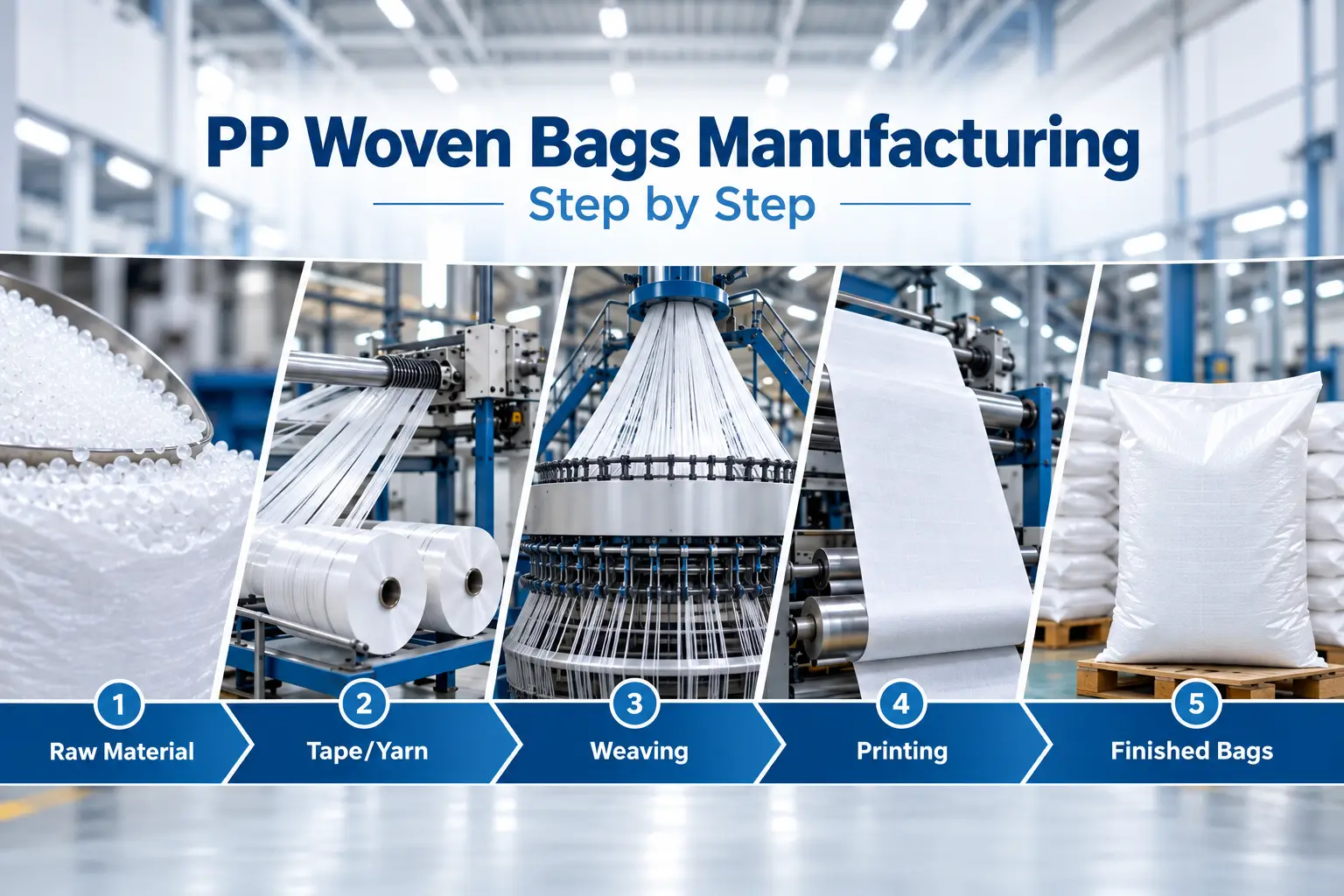 PP Woven Bags Manufacturing Process, Step by Step